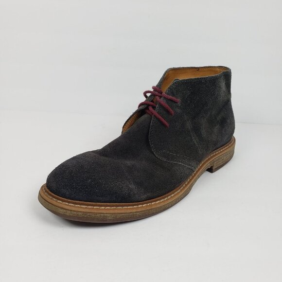 1901 Canyon Mens Size 9 Grey Black Suede Formal Casual Chukka Boots Shoes main image 5